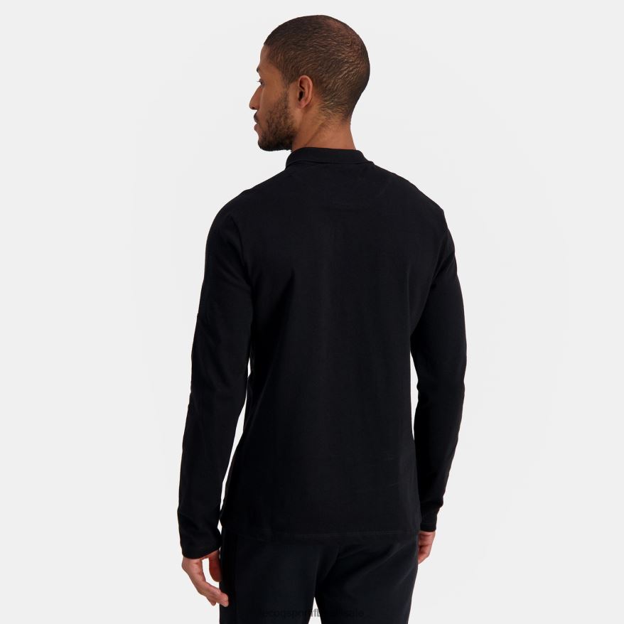 Le Coq Sportif roupas pólo preto homens 84V684487