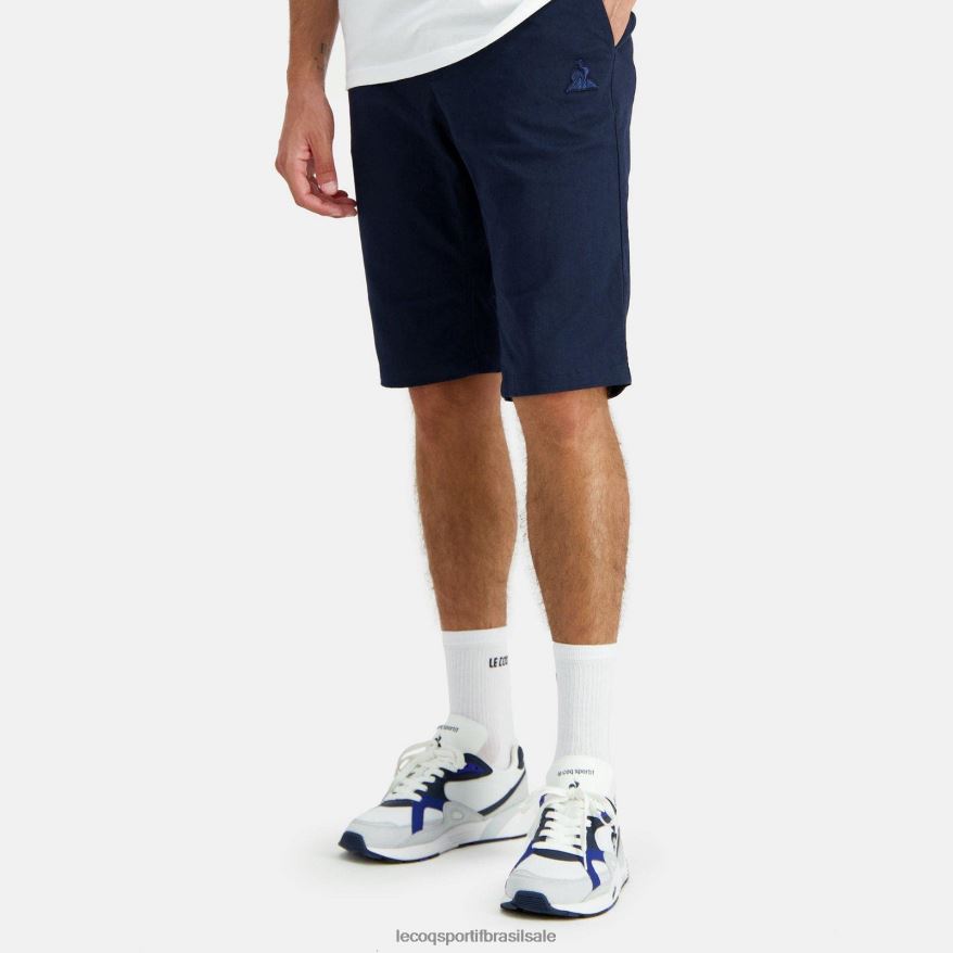 Le Coq Sportif roupas calções azuis homens 84V684242