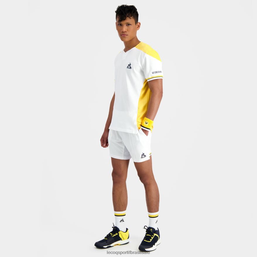 Le Coq Sportif roupas calções brancos homens 84V684230