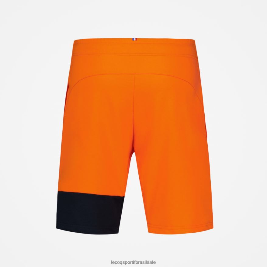 Le Coq Sportif roupas short laranja homens 84V684231