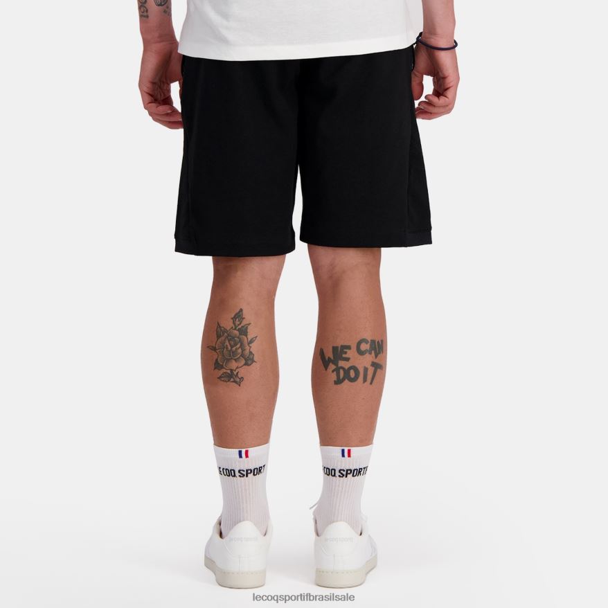 Le Coq Sportif roupas short preto homens 84V684223
