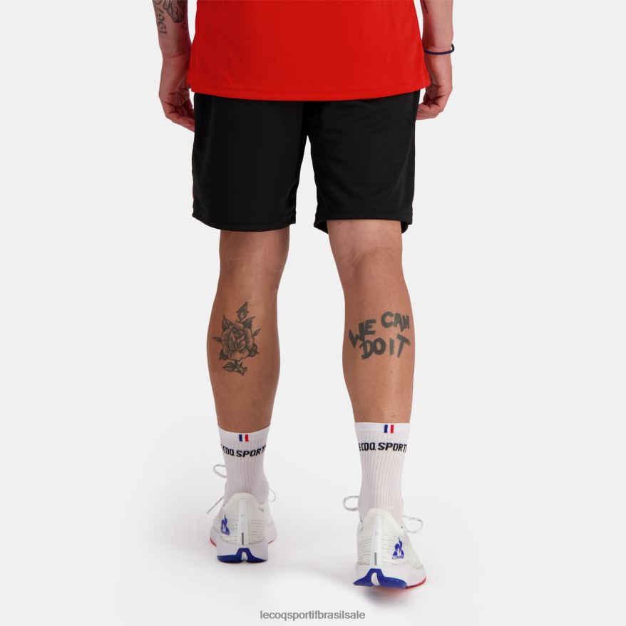 Le Coq Sportif roupas short preto homens 84V684225