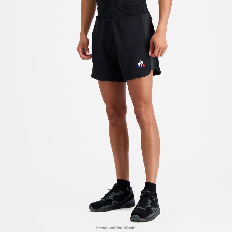 Le Coq Sportif roupas short preto homens 84V684511