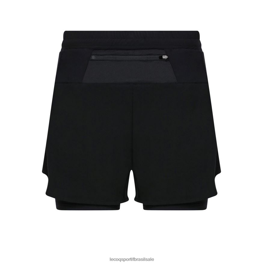 Le Coq Sportif roupas short preto homens 84V684511