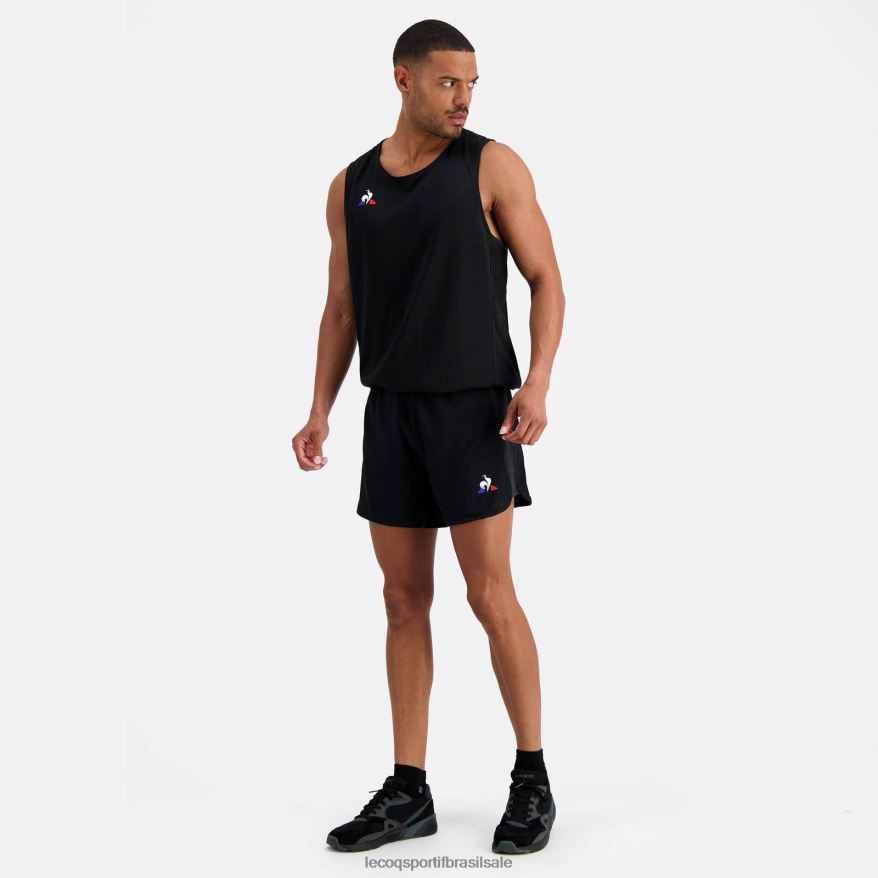 Le Coq Sportif roupas short preto homens 84V684511