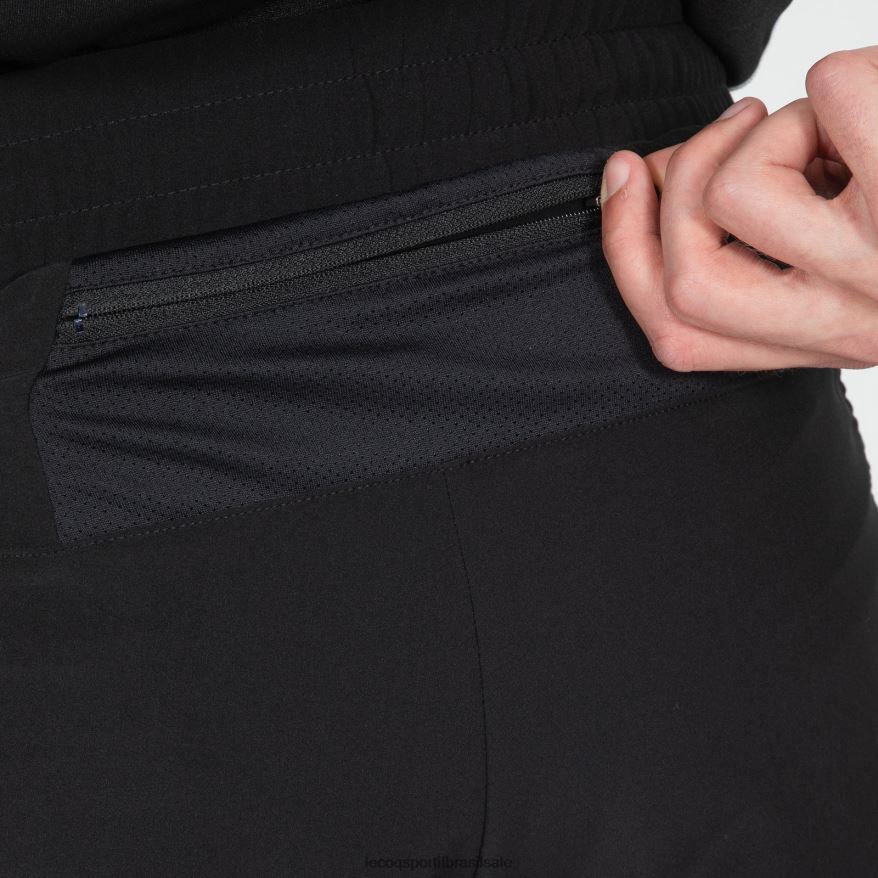 Le Coq Sportif roupas short preto homens 84V684511