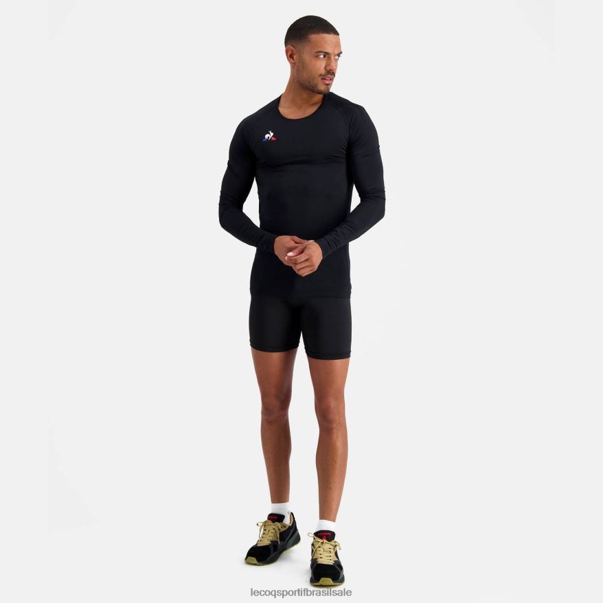 Le Coq Sportif roupas short preto homens 84V684513