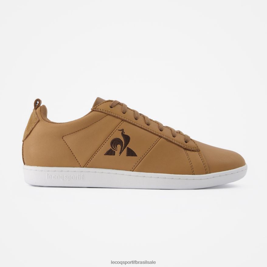 Le Coq Sportif sapato quadra de sapatosclássica artesanal marrom homens 84V684563
