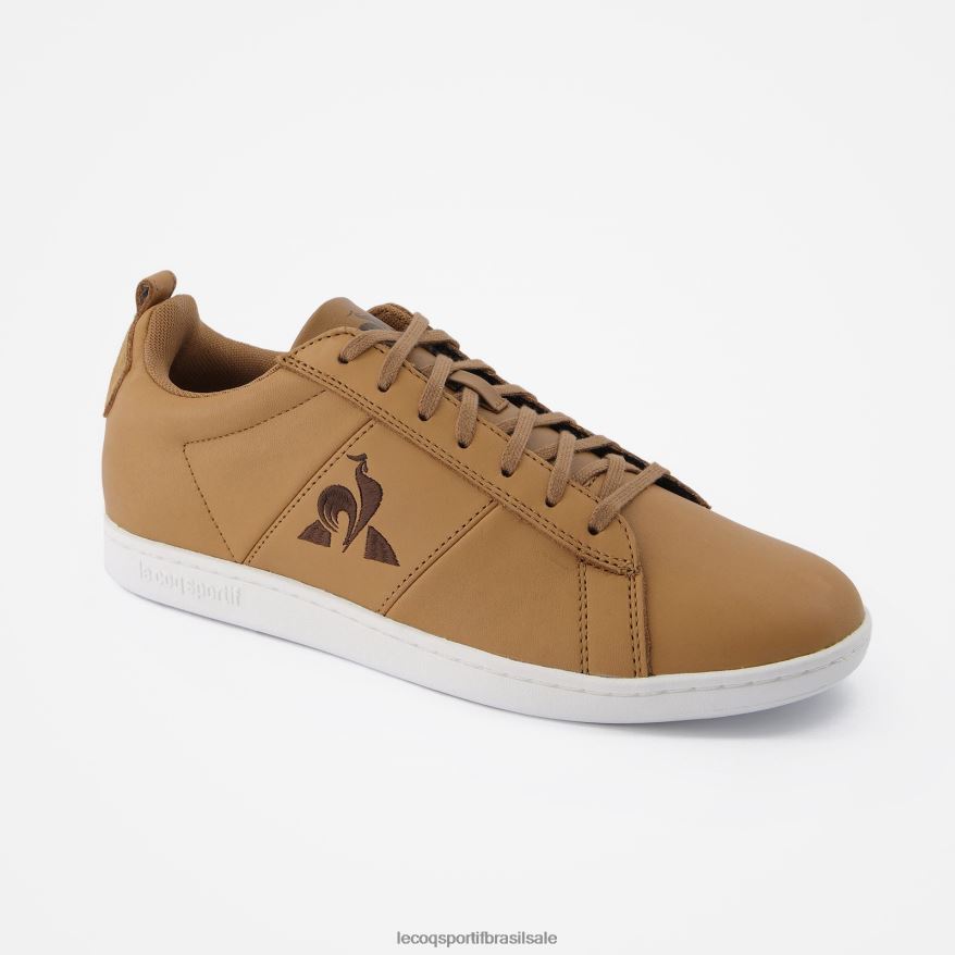 Le Coq Sportif sapato quadra de sapatosclássica artesanal marrom homens 84V684563
