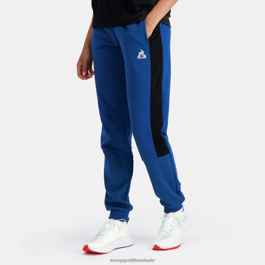Le Coq Sportif roupas calças azuis mulheres 84V684329