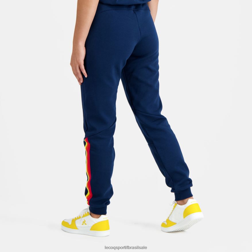 Le Coq Sportif roupas calças azuis mulheres 84V684612
