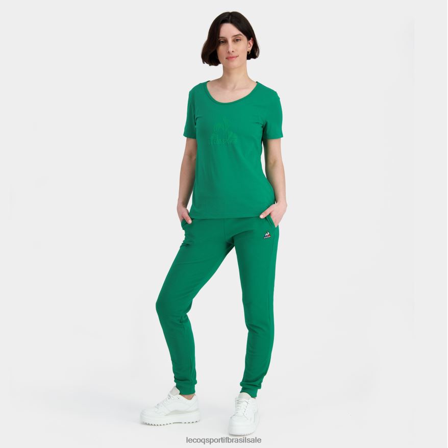 Le Coq Sportif roupas calças verdes mulheres 84V684324