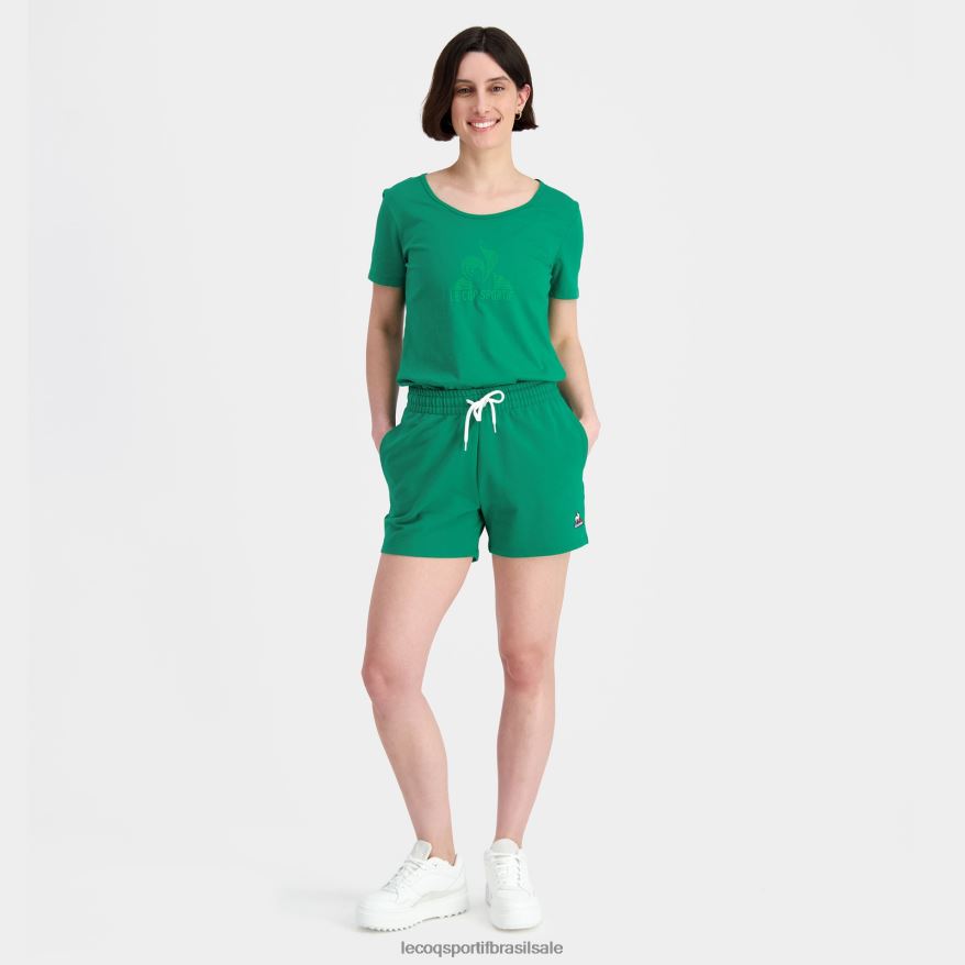 Le Coq Sportif roupas shorts verdes mulheres 84V684323