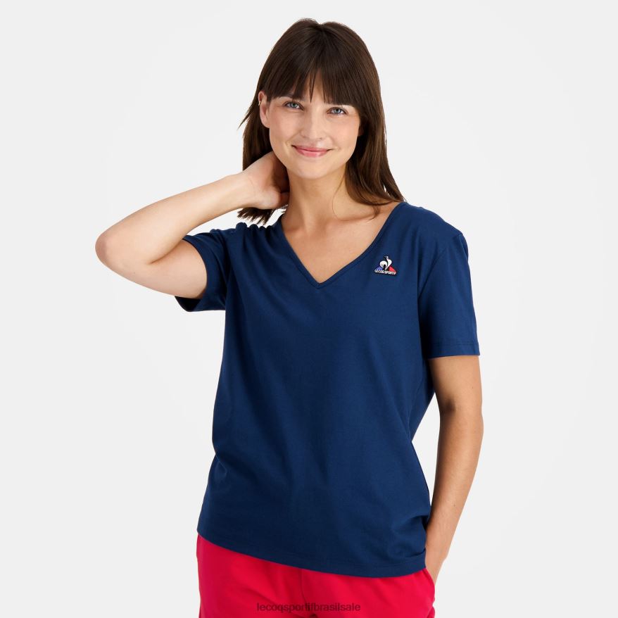 Le Coq Sportif roupas camiseta azul mulheres 84V684358
