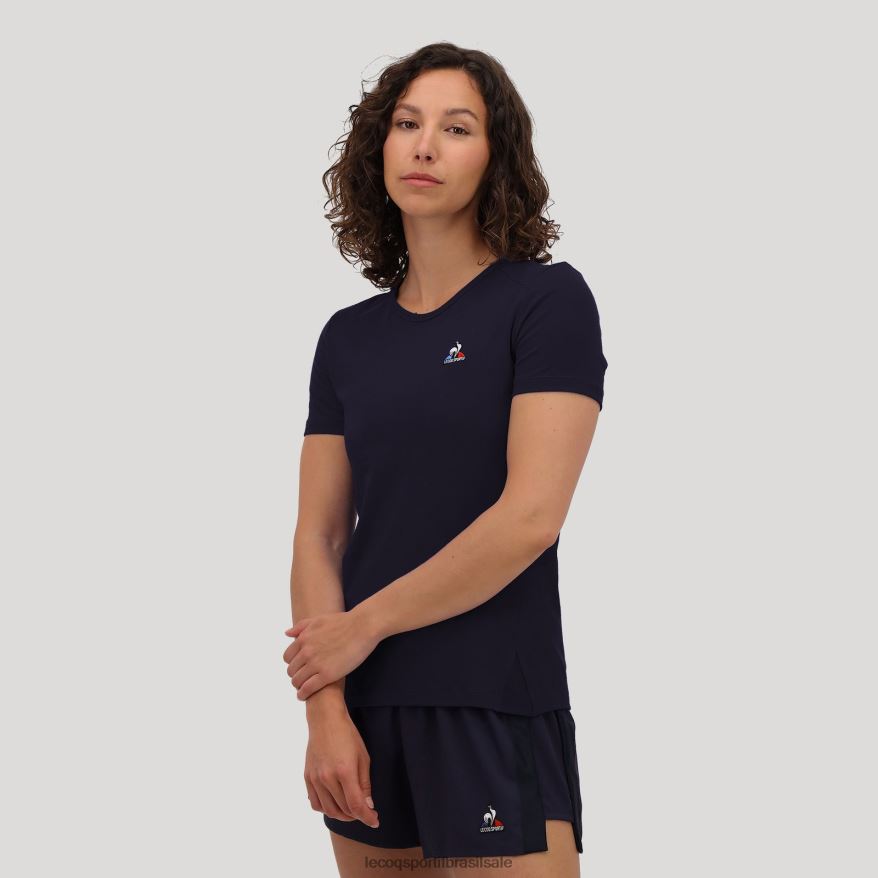 Le Coq Sportif roupas camiseta azul mulheres 84V684602