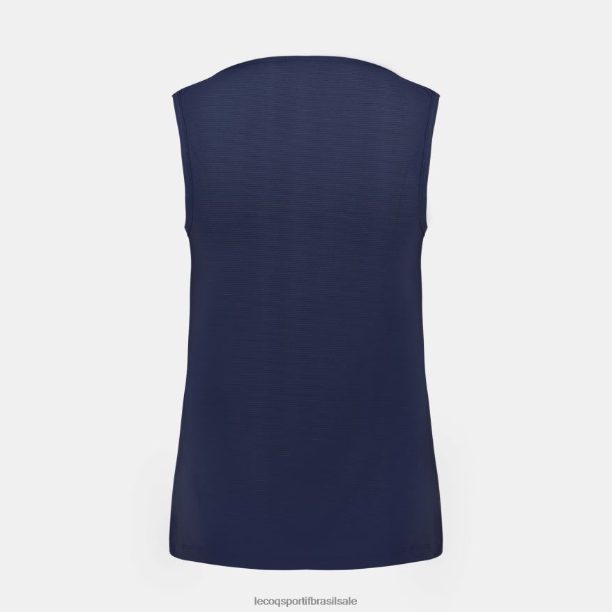 Le Coq Sportif roupas colete top azul mulheres 84V684350