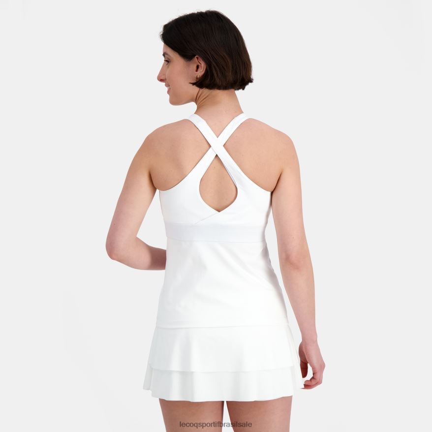 Le Coq Sportif roupas colete top branco mulheres 84V684344