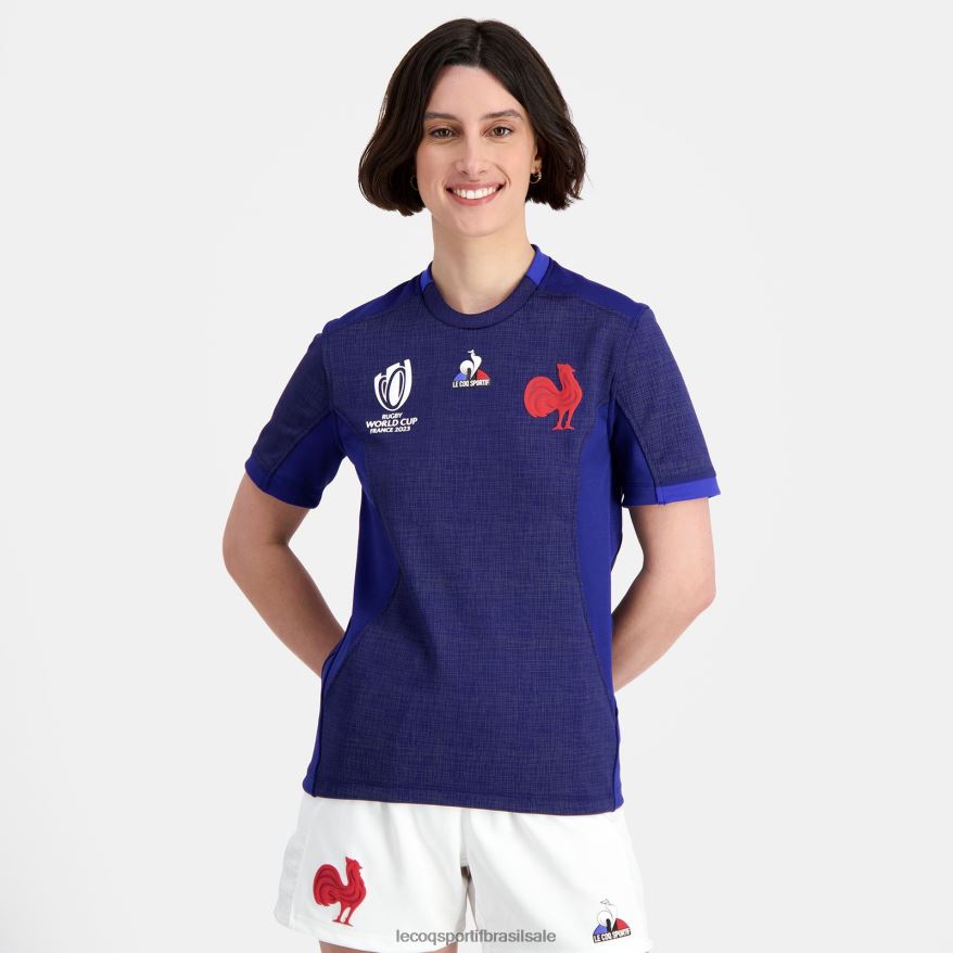 Le Coq Sportif roupas réplica camisa xv de france - rugby world cup 2023 azul mulheres 84V684349