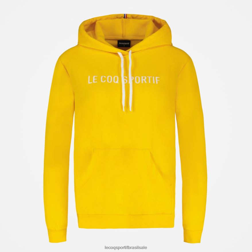 Le Coq Sportif roupas moletom com capuz amarelo mulheres 84V684598