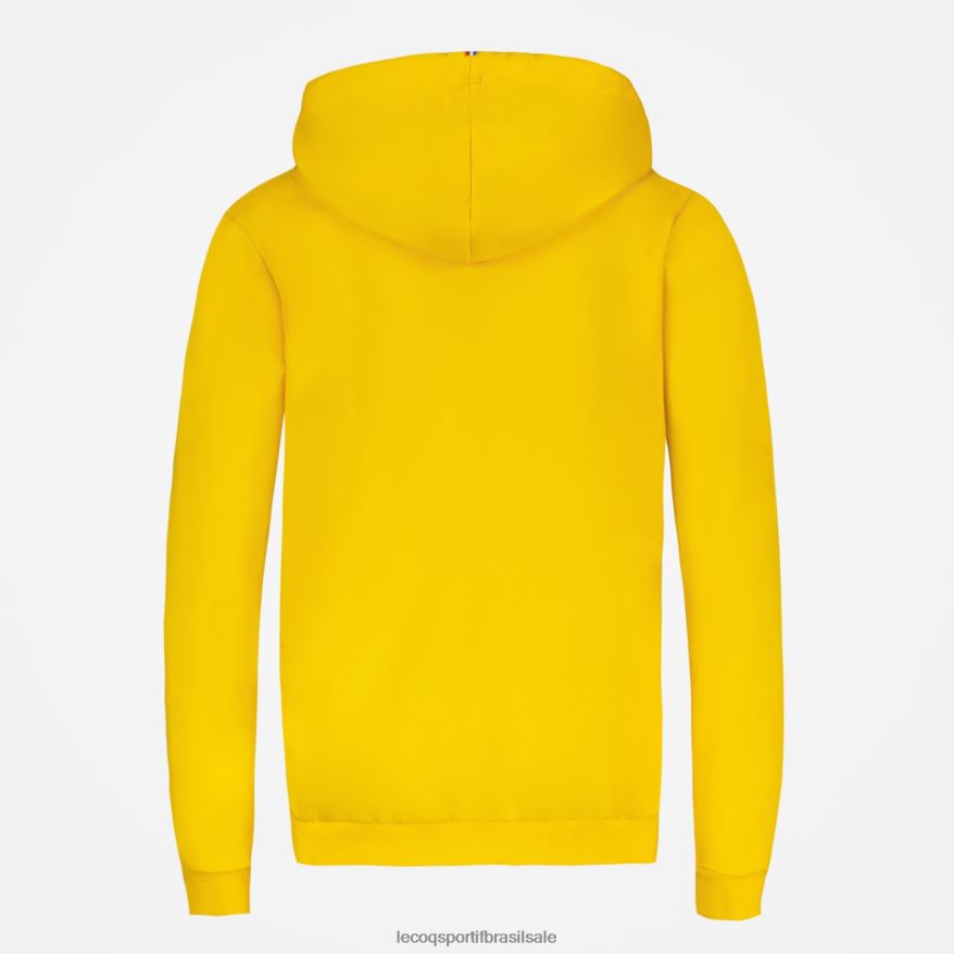 Le Coq Sportif roupas moletom com capuz amarelo mulheres 84V684598