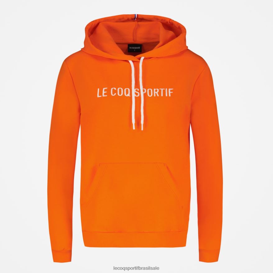 Le Coq Sportif roupas moletom com capuz laranja mulheres 84V684592
