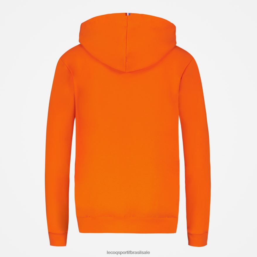 Le Coq Sportif roupas moletom com capuz laranja mulheres 84V684592