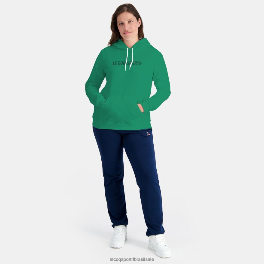 Le Coq Sportif roupas moletom com capuz verde mulheres 84V684310