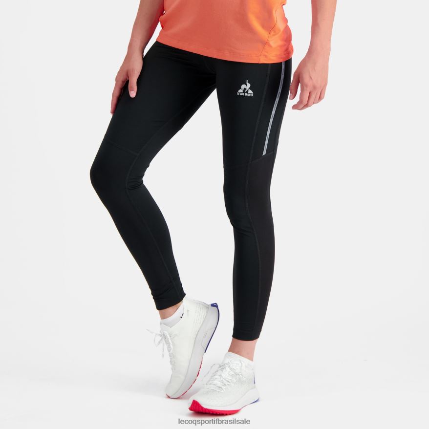 Le Coq Sportif roupas legging preta mulheres 84V684363