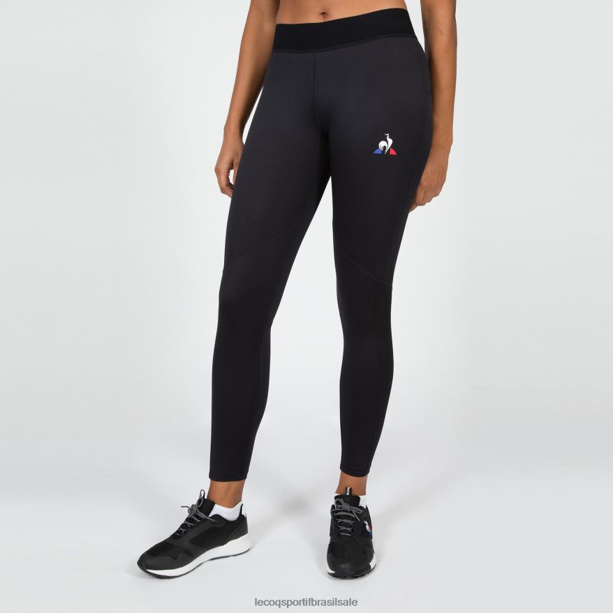 Le Coq Sportif roupas legging preta mulheres 84V684610